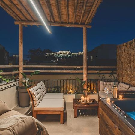 Luxury Apartment With Acropolis View Terrace And Jacuzzi - Living Stone Moonstone Athens Exterior photo